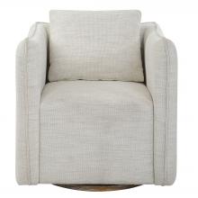  23729 - Uttermost Corben White Swivel Armchair