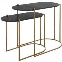  22882 - Uttermost Aztec Wood Nesting Tables, Set/2