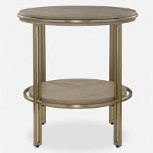  25747 - Uttermost Elise Round Brass Side Table