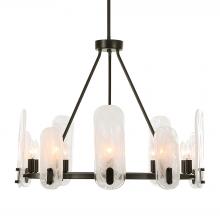  21381 - Uttermost Ellipse 10 Light Dark Bronze Chandelier