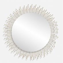  09985 - Uttermost Aga Round Gold Mirror