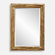  08213 - Uttermost Overlap Teak Wood Mirror