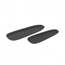  H0897-9845/S2 - Blain Tray - Set of 2 Matte Black (2 pack)